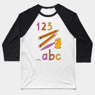 ABC 123 nursery decor Baseball T-Shirt